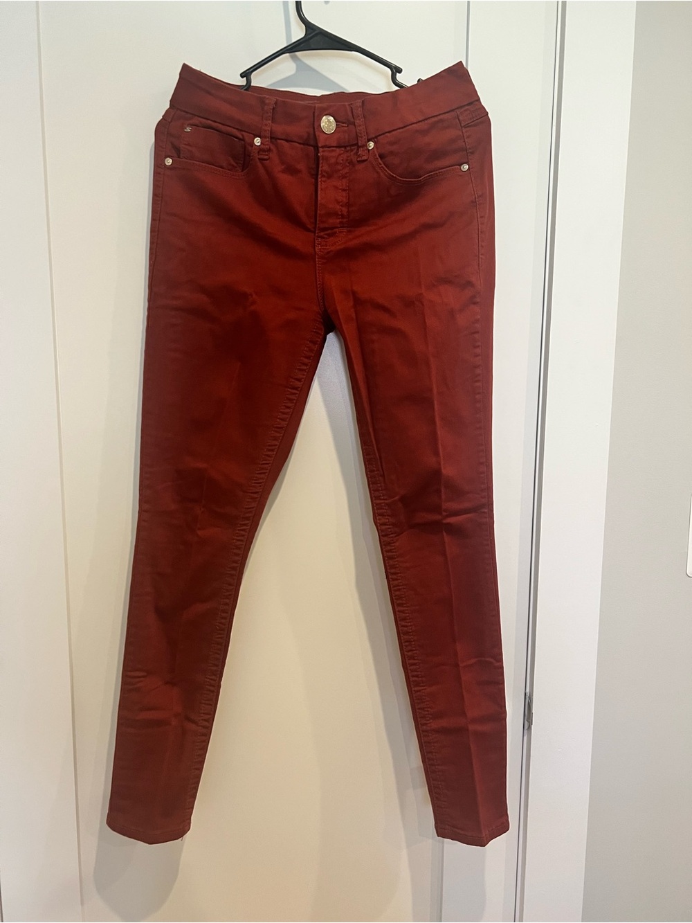 Seven7 Deep Brick Red Jeans